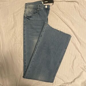 Fashion Nova Light Blue Flare Jeans